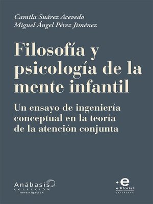 cover image of Filosofía y psicología de la mente infantil